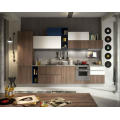 Melamine, High Gloss Lacquer, PVC, Solid Wood Kitchen Cabinet
